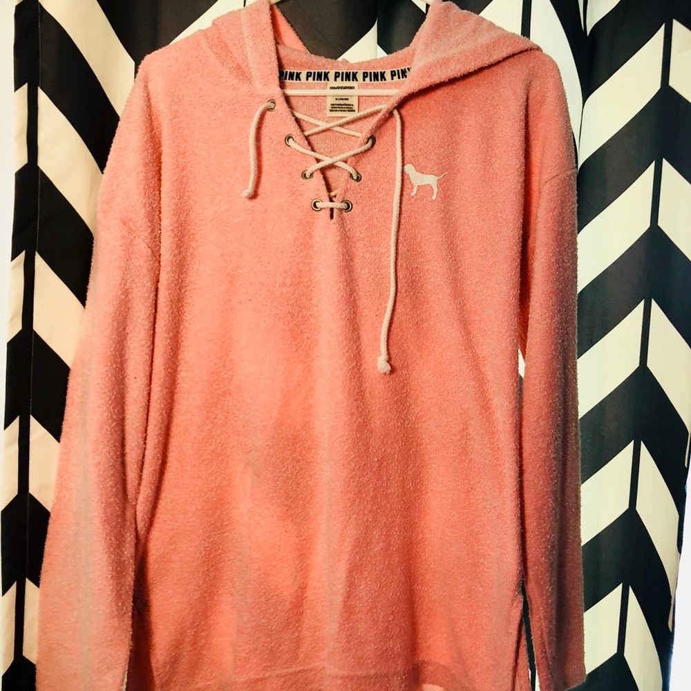 VS pink hoodie